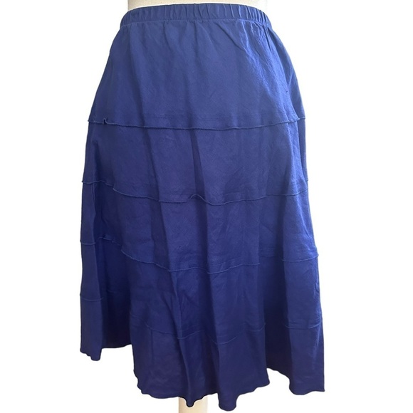 Soft Surroundings 100% Linen pull on skirt size medium petite new with tag - Picture 3 of 6